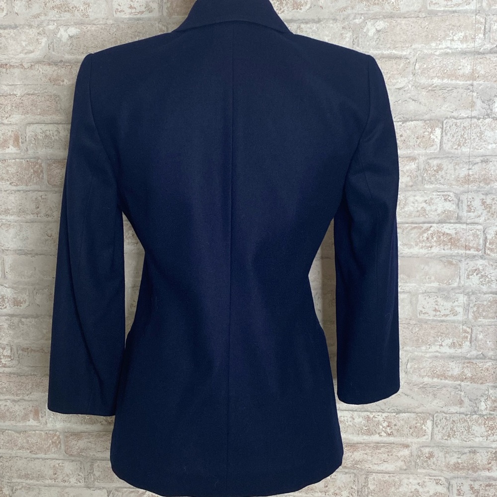 Pendleton Navy Wool Button Up Blazer Size 4 - image 2